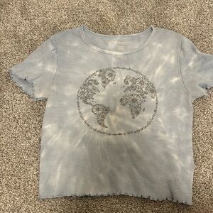 American Eagle ribbed baby tee